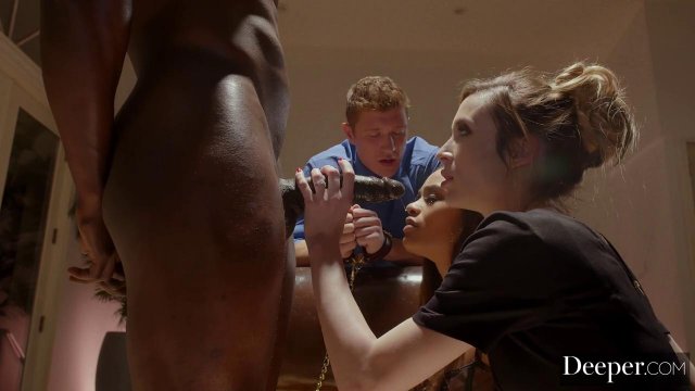 Превью Негр с большим членом готов удовлетворить все ненасытные киски № 35678